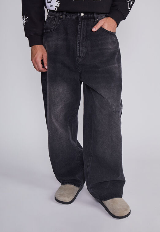 Jeans Hombre Super Baggy Negro Sioux